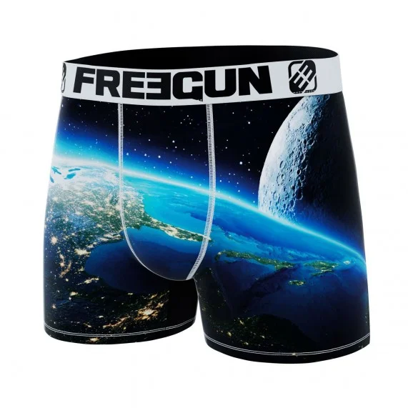 Men's Recycled Microfiber Boxer "Landscape 3 (Boxers) Freegun on FrenchMarket