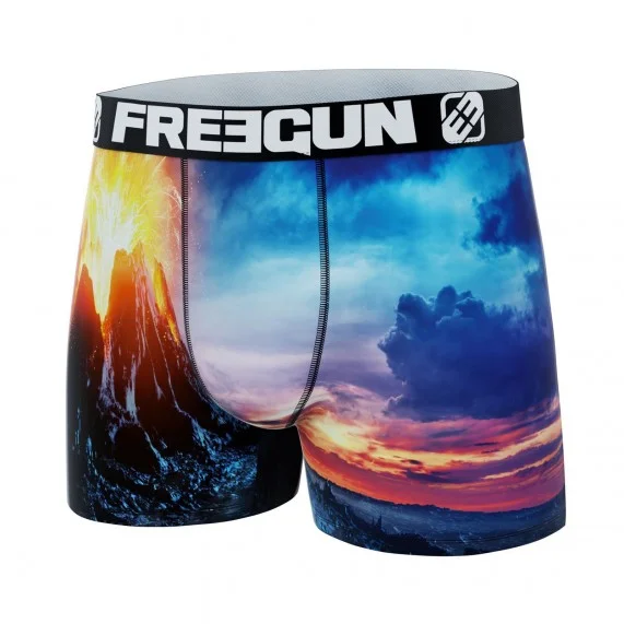 Boxer da uomo in microfibra riciclata "Landscape 3 (Boxer) Freegun chez FrenchMarket