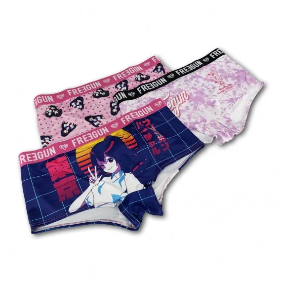 Lot de 3 Shorties Femme Fantaisie (Boxer Femme) Freegun chez FrenchMarket