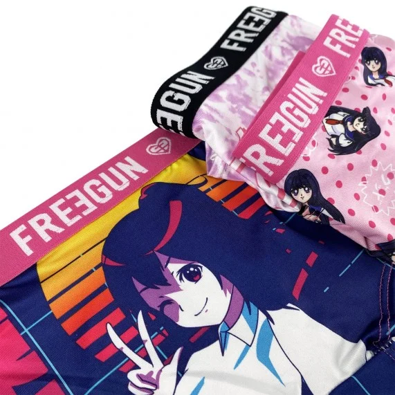 3er-Pack Shorties Frau Fantasy (Boxers - Höschen) Freegun auf FrenchMarket