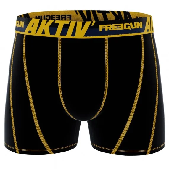 4er-Pack Boxershorts Baumwolle Mann AKTIV Sport "Practice & Train (Boxershorts für Männer) Freegun auf FrenchMarket