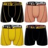 Set van 4 AKTIV Sport Katoenen Boxers voor Mannen "Oefenen & Trainen (Herenboxershorts) Freegun chez FrenchMarket