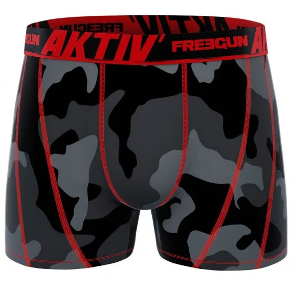 Set di 4 boxer AKTIV Sport da uomo in cotone "Camou (Boxer da uomo) Freegun chez FrenchMarket