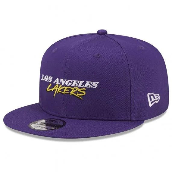 Cappellino 9FIFTY Los Angeles Lakers NBA Script Team (Cappellino) New Era chez FrenchMarket