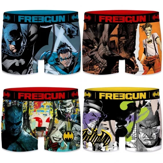 Set di 4 boxer DC Comics Justice League per uomo (Boxer da uomo) Freegun chez FrenchMarket