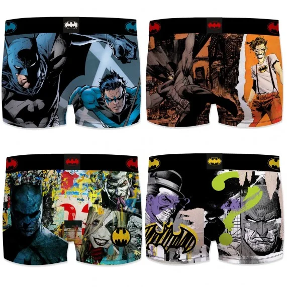 Set di 4 boxer DC Comics Justice League per uomo (Boxer da uomo) Freegun chez FrenchMarket