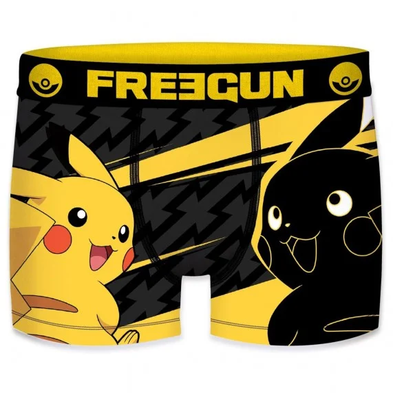 Juego de 3 calzoncillos para niño del equipo Pokemon Pikachu (Calzoncillos de niño) Freegun chez FrenchMarket