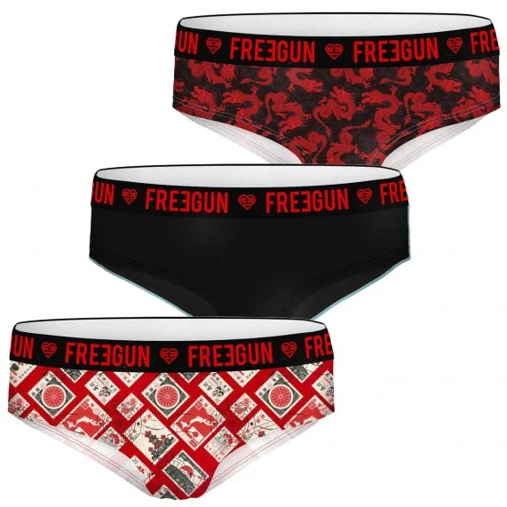 Set of 3 Girl's Fancy Boxers (Boxers/Shorty) Freegun on FrenchMarket