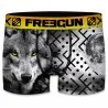 Pack di 4 boxer animali in microfibra riciclata per ragazzi (Boxer da ragazzo) Freegun chez FrenchMarket