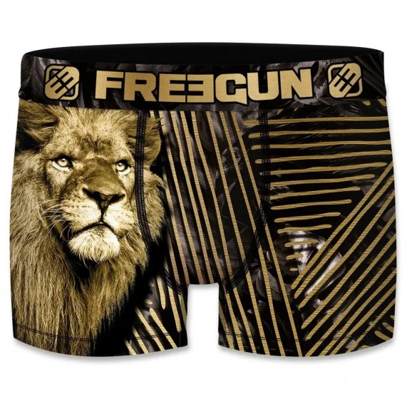 Pack di 4 boxer animali in microfibra riciclata per ragazzi (Boxer da ragazzo) Freegun chez FrenchMarket