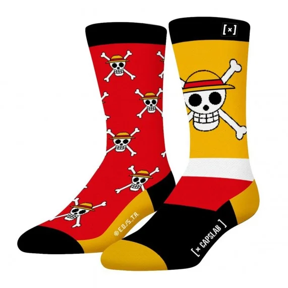 Chaussettes de Ville "One Piece" (Chaussettes fantaisies) Capslab chez FrenchMarket