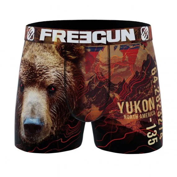 Boxer Homme Microfibre Recyclé "Animaux" (Boxers Homme) Freegun chez FrenchMarket