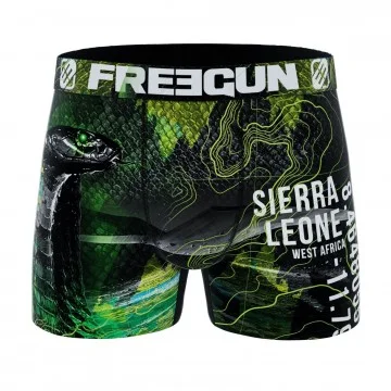 Boxer Homme Microfibre Recyclé "Animaux" (Boxers Homme) Freegun chez FrenchMarket