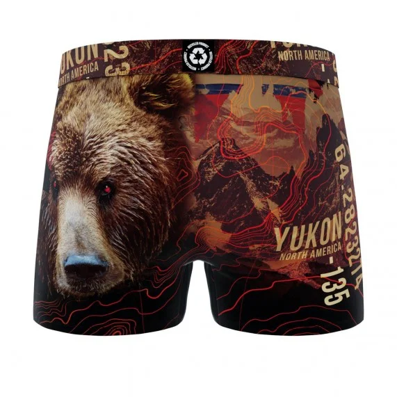 Boxer Homme Microfibre Recyclé "Animaux" (Boxers Homme) Freegun chez FrenchMarket