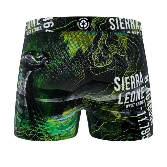 Boxer Homme Microfibre Recyclé "Animaux" (Boxers Homme) Freegun chez FrenchMarket