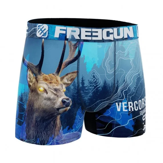 Set van 4 Gerecyclede Microfiber Dieren Boxers voor Jongens (Jongensboxershort) Freegun chez FrenchMarket