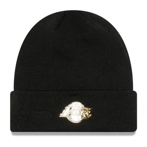 Los Angeles Lakers Metallic Badge Beanie (Caps) New Era chez FrenchMarket