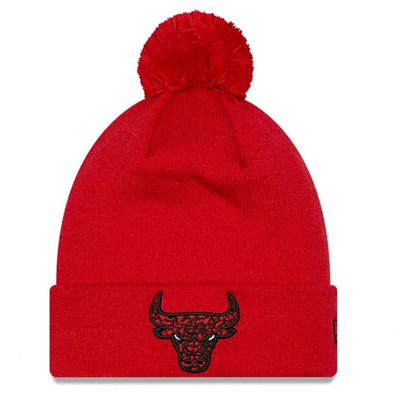 Chicago Bulls Infill Pompom Mütze (Mützen) New Era auf FrenchMarket