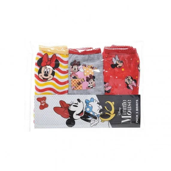 Disney Minnie - Set di 3 mutandine di cotone per ragazze (Mutandine) French Market chez FrenchMarket