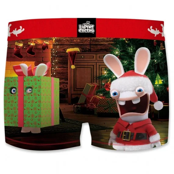 Boxer Homme Lapins Crétins Spécial Noël (Boxers Homme) Freegun chez FrenchMarket