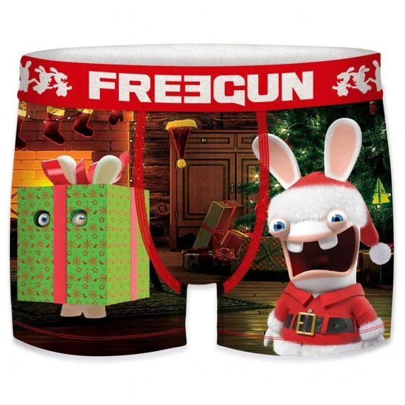 Boxer da uomo Rabbids Christmas Special (Boxer) Freegun chez FrenchMarket