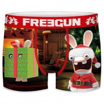 Boxershorts für Männer Rabbids Weihnachts-Special (Boxershorts) Freegun auf FrenchMarket