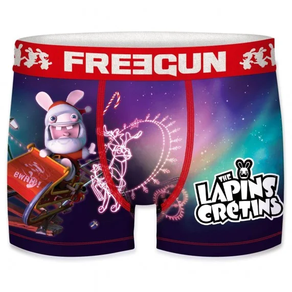 Boxer Homme Lapins Crétins Spécial Noël (Boxers Homme) Freegun chez FrenchMarket