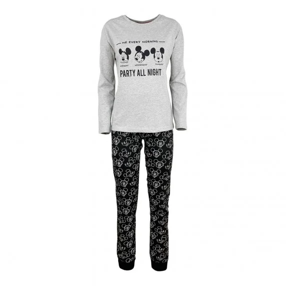 Minnie Mouse - Party All Night Women's Long Cotton Pajama Set (Pyjama Sets) French Market on FrenchMarket