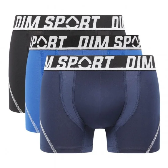 Juego de 3 calzoncillos de microfibra para hombre "DIM SPORT (Boxers) Dim chez FrenchMarket