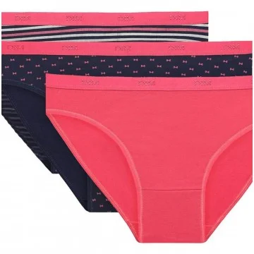 Set van 3 katoenen Stretch Fancy Panties "Les Pockets de Dim" (Slipje) Dim chez FrenchMarket