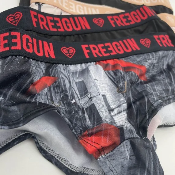 Juego de 4 calzoncillos Fancy Girl (Boxers/Shorty) Freegun chez FrenchMarket