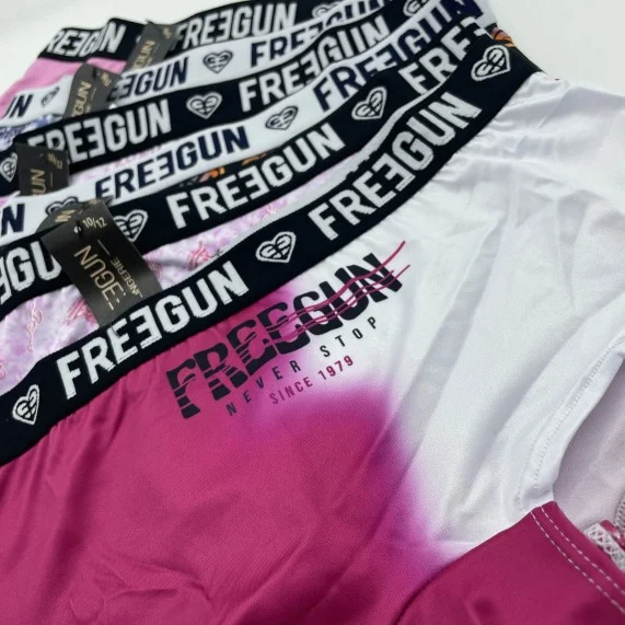 Set di 6 pantaloncini da ragazza fantasia (Boxer/Shorty) Freegun chez FrenchMarket