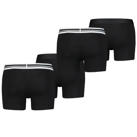 Pack of 4 Men's Cotton Placed Logo Boxers (Boxers) PUMA on FrenchMarket