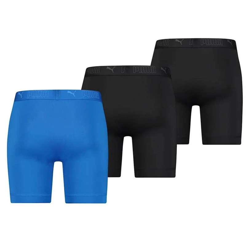 PUMA Pack of 3 Long Boxers for Men Microfiber Sport