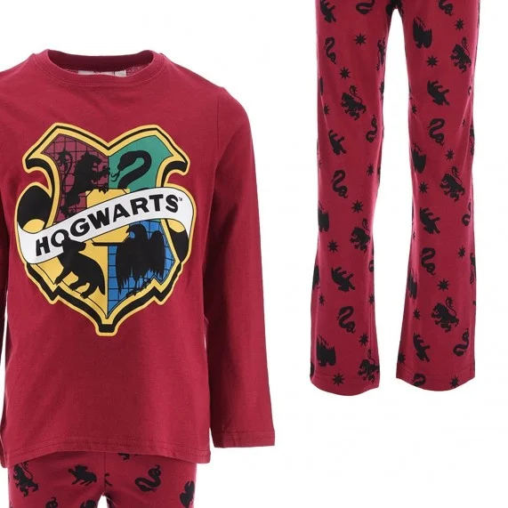 Langer Baumwoll-Pyjama für Jungen Harry Potter "Hogwarts School (Pyjama-Sets) French Market auf FrenchMarket