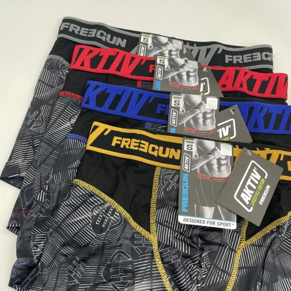 4er-Pack Herren-Boxershorts AKTIV Sport "Lifestyle Edition (Boxershorts für Männer) Freegun auf FrenchMarket