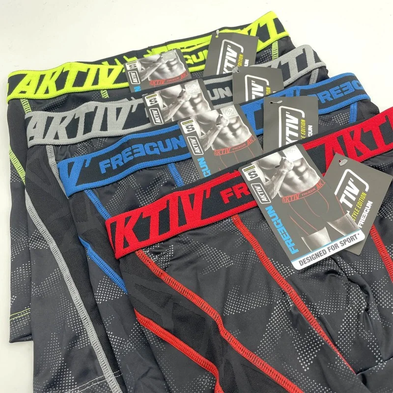 FREEGUN Set of 4 AKTIV Sport Boxers for Men Lifestyle Edition