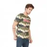 Von Dutch Heren t-shirt Bells Camouflage Logo Rood (T-shirts) Von Dutch chez FrenchMarket