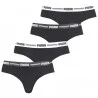 Pack de 4 calzoncillos brasileños de algodón para mujer (Bragas) PUMA chez FrenchMarket