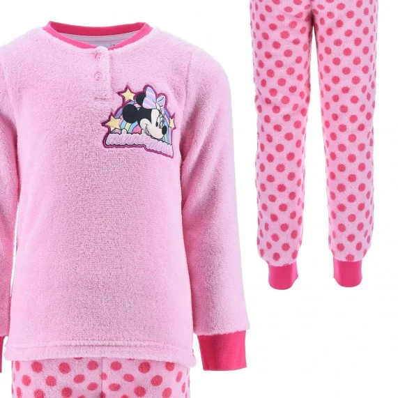 Pyjama Long Polaire Fille Minnie Mouse "Rainbow" (Ensembles de Pyjama) French Market chez FrenchMarket