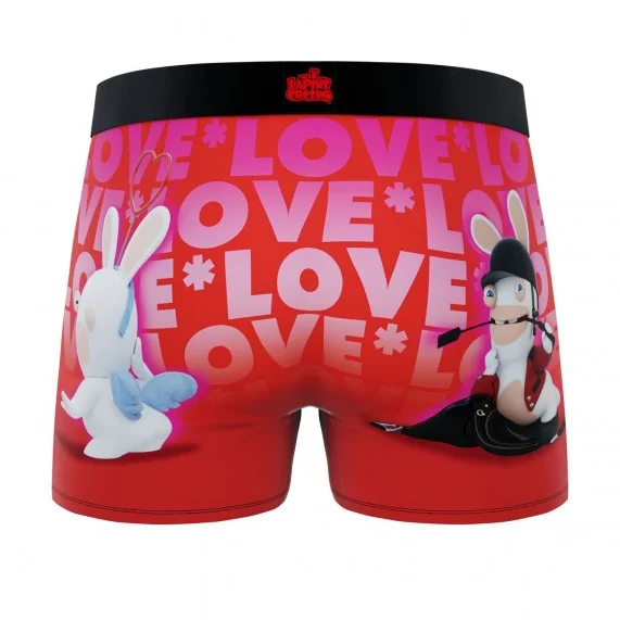 Boxershorts für Männer Rabbids Valentinstag (Boxershorts) Freegun auf FrenchMarket