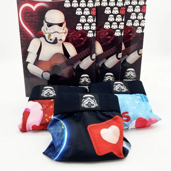 Lot de 3 Boxers Homme Stormtrooper Saint Valentin (Lot boxers Homme) Freegun chez FrenchMarket