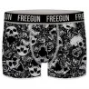 4er-Pack Herren-Boxershorts aus Baumwolle "Skull Graffiti" (Boxershorts für Männer) Freegun auf FrenchMarket