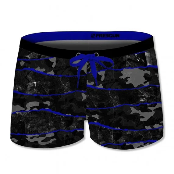 Costume da bagno uomo "Blue Camou (Boxer) Freegun chez FrenchMarket