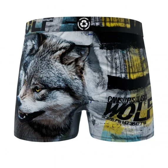 Boxer da uomo in microfibra riciclata con animali (Boxer) Freegun chez FrenchMarket