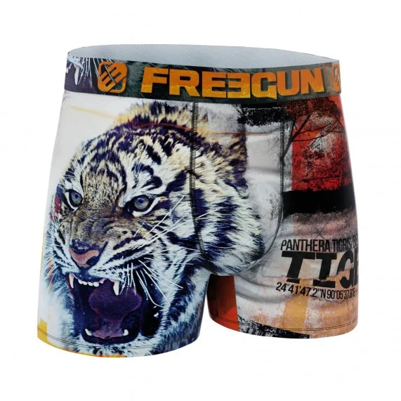 Boxer da uomo in microfibra riciclata con animali (Boxer) Freegun chez FrenchMarket