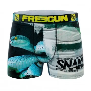 Boxer Homme Microfibre Recyclé "Animaux" (Boxers Homme) Freegun chez FrenchMarket