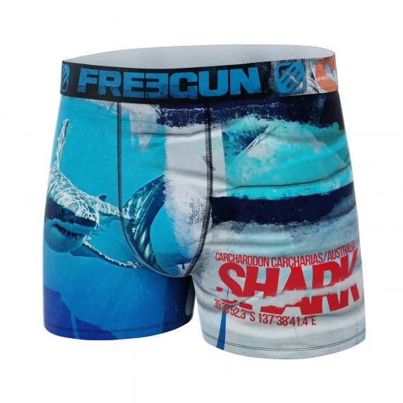 Boxer da uomo in microfibra riciclata con animali (Boxer) Freegun chez FrenchMarket