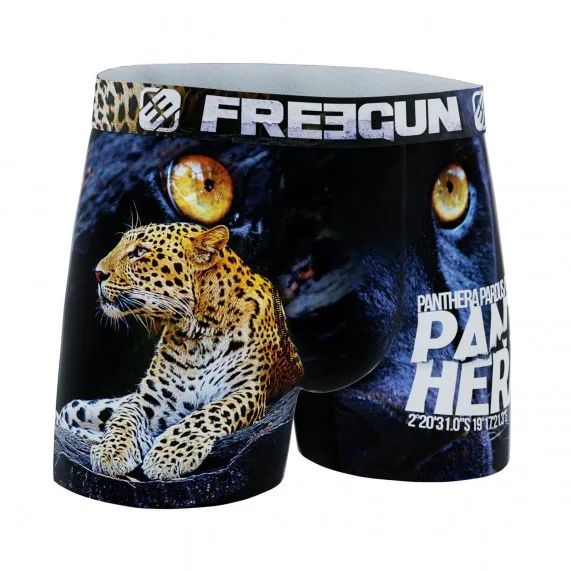 Boxer da uomo in microfibra riciclata con animali (Boxer) Freegun chez FrenchMarket