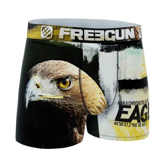 Boxershorts für Männer aus recycelter Mikrofaser "Tiere (Boxershorts) Freegun auf FrenchMarket